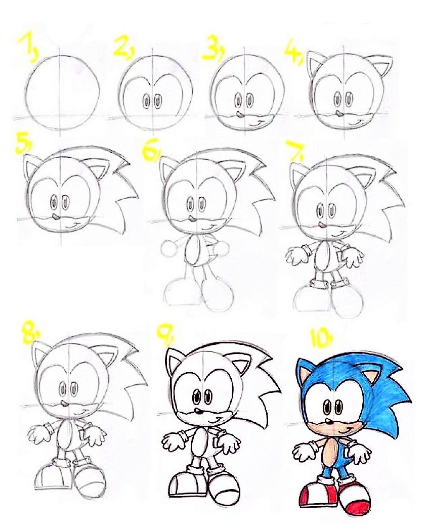 Tô màu Sonic Đẹp Nhất - Trang Tô Màu Cho Bé