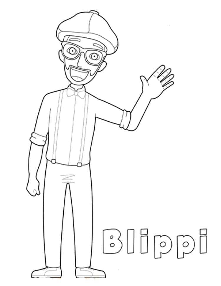 Tô màu Blippi Thân Thiện