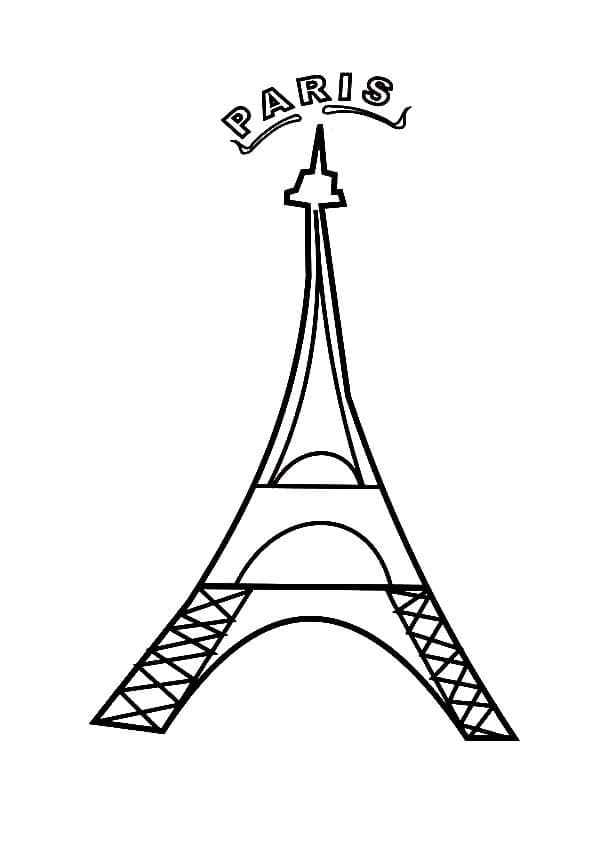 Tô màu Hình Tháp Eiffel