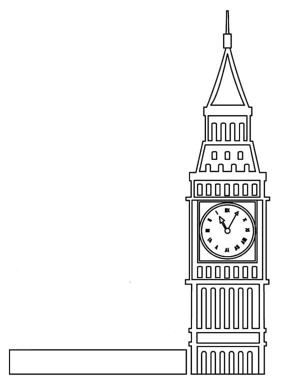 Tô màu Tháp Big Ben Ở Nước Anh