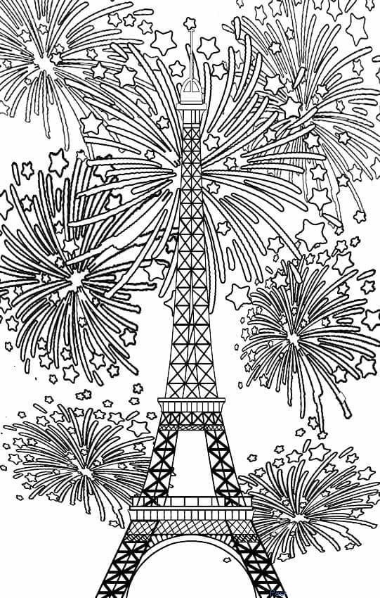 Tô Màu Tháp Eiffel 