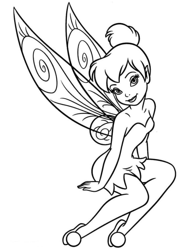 Tô màu Tinker Bell Cute Nhất