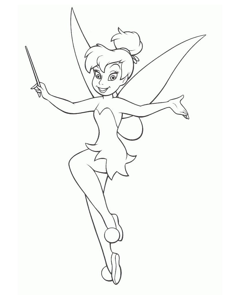 Tô màu Tinker Bell Mỉm Cười