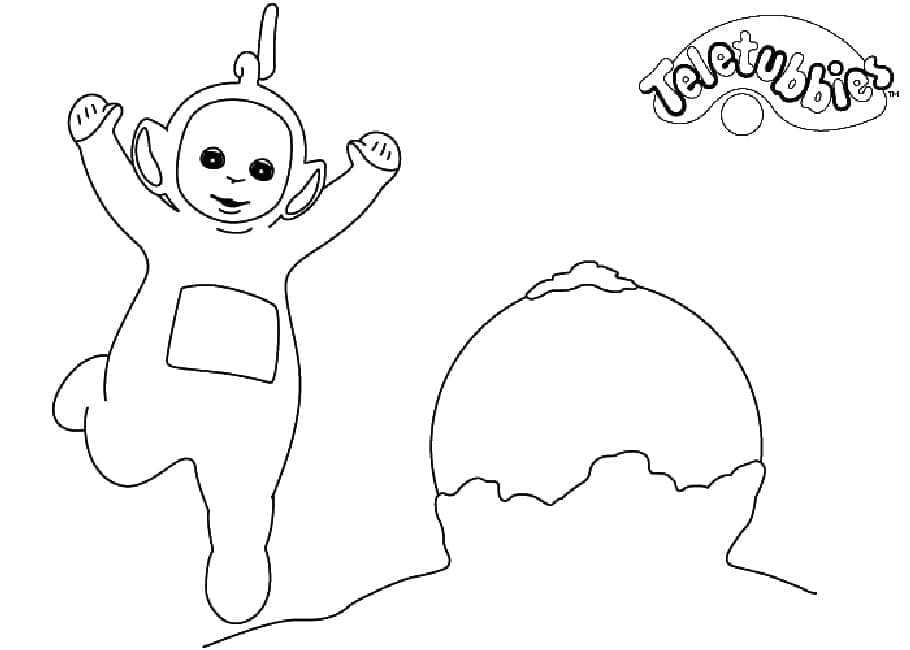 Tô màu Nhân Vật Laa-laa Teletubbies