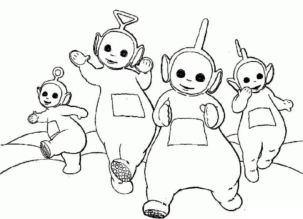 Tô màu Teletubbies Đáng Yêu