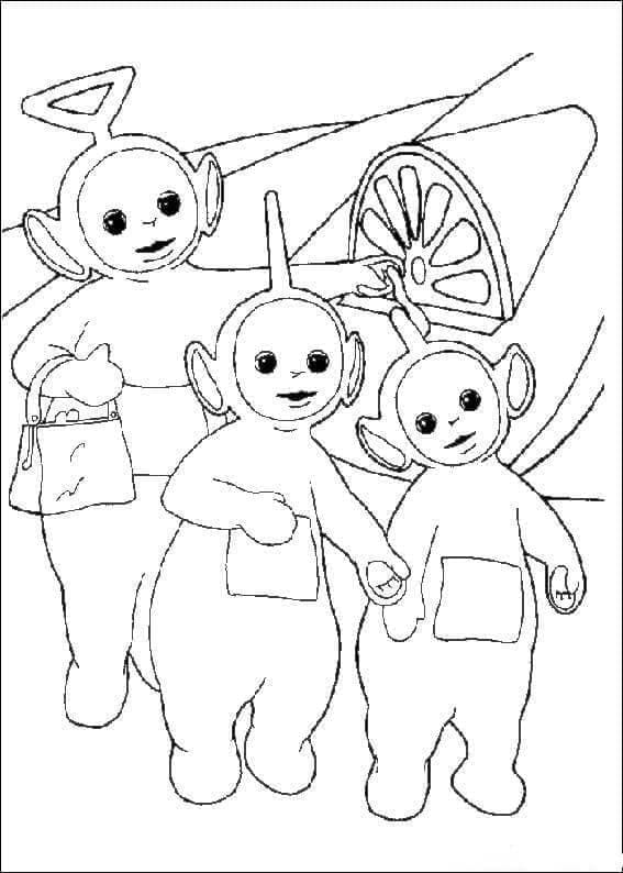 Tô màu Teletubbies Dễ Thương