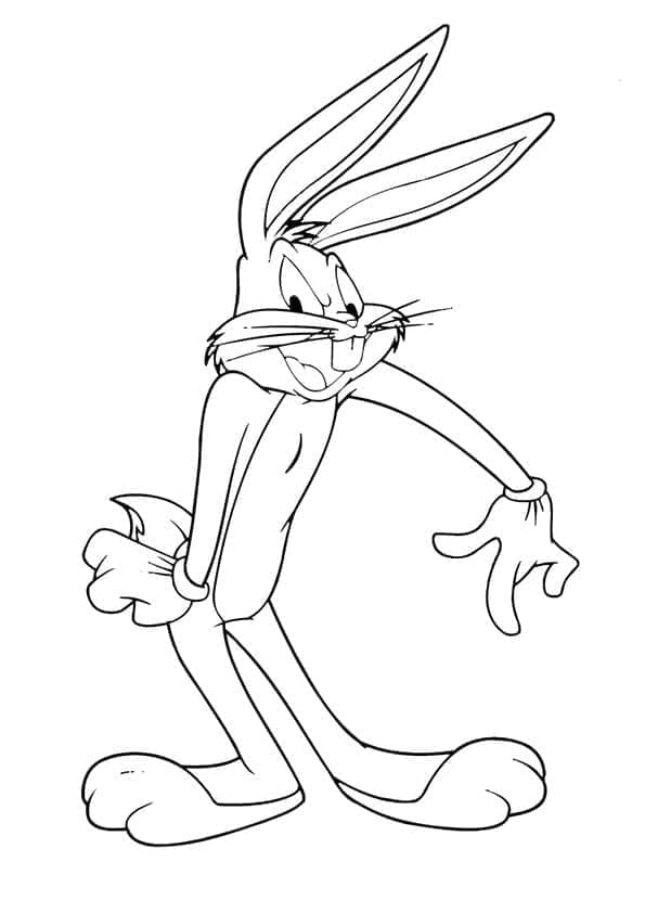 Tô màu Thỏ Bugs Trong Looney Tunes