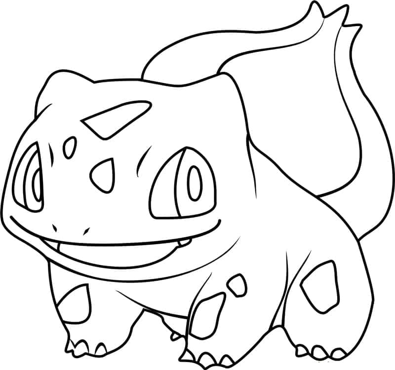 Tô màu Bulbasaur Mỉm Cười