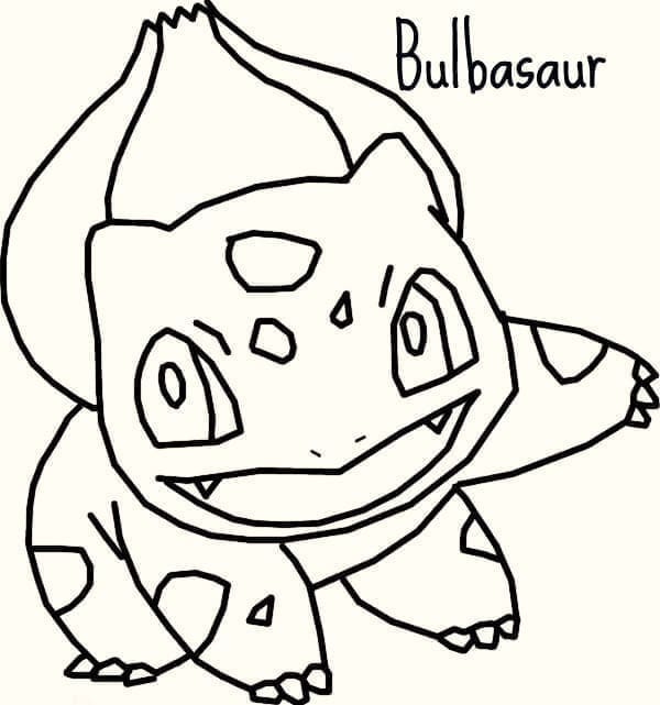 Tô màu Bulbasaur Vui Vẻ