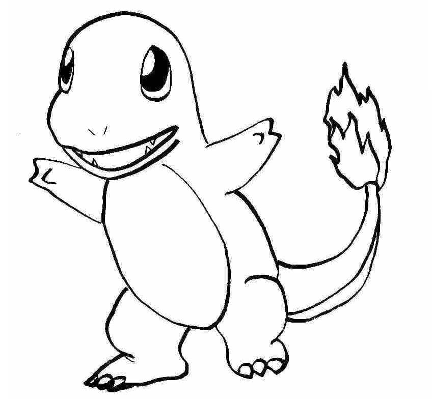 Tô màu Charmander Cute