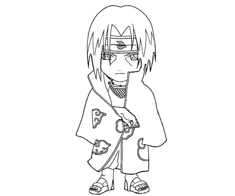 Tô màu Itachi Chibi