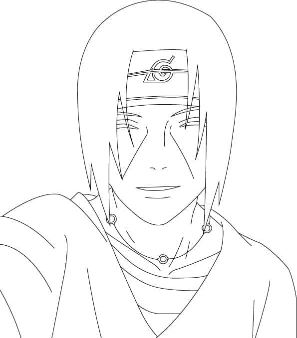 Tô màu Itachi Mỉm Cười