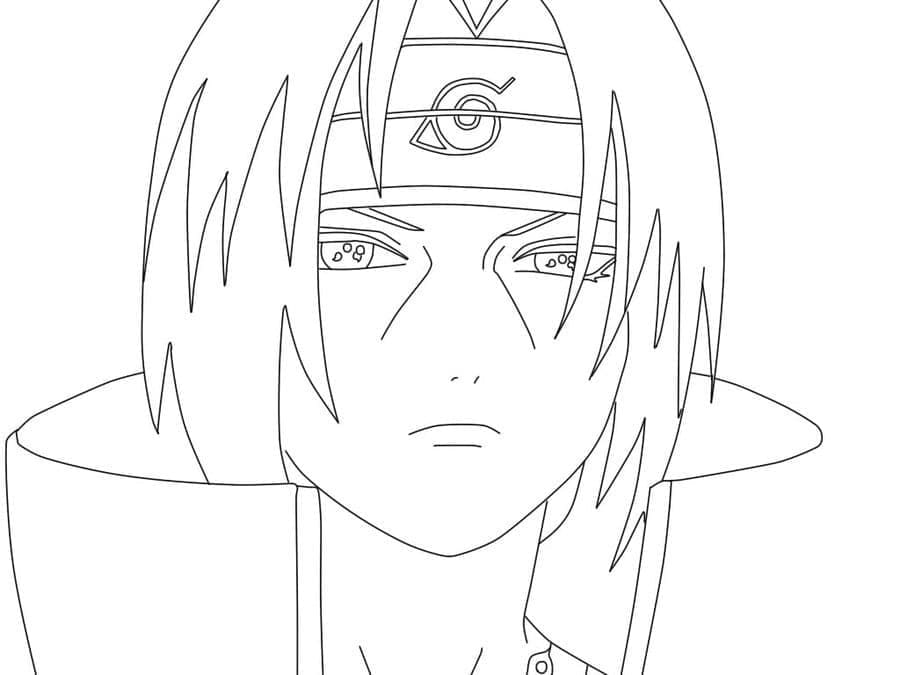 Tô màu Itachi Trong Anime Naruto