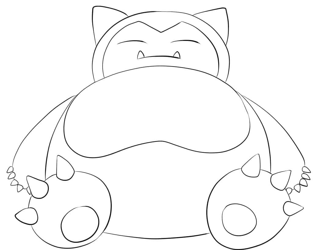 Tô màu Snorlax Cute