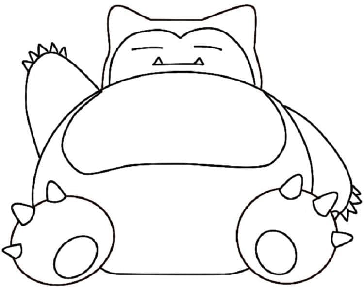 Tô màu Snorlax Đơn Giản