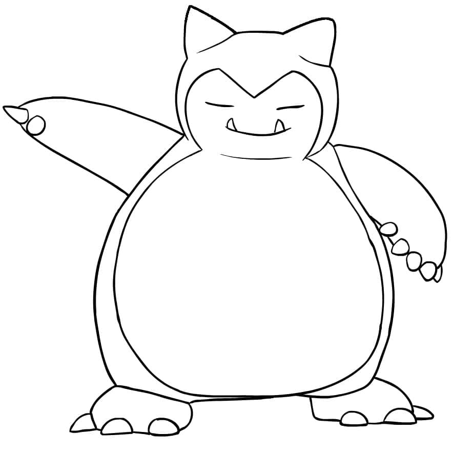 Tô màu Snorlax Ngầu