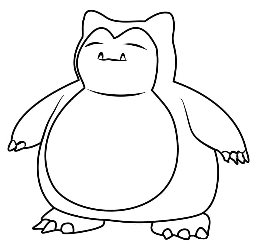 Tô màu Snorlax Trong Pokemon