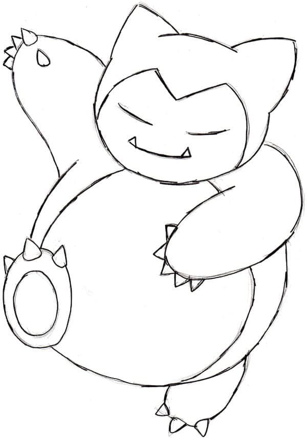 Tô màu Snorlax Vui Nhộn