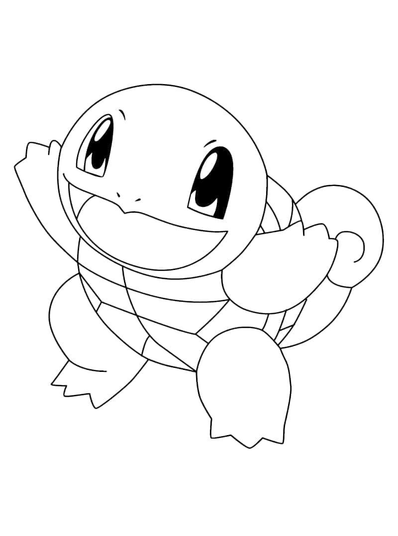 Tô màu Squirtle Pokemon Cute