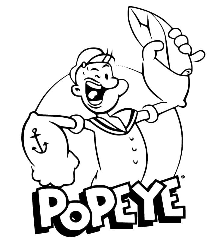 Tô màu Thủy Thủ Popeye Hài Hước