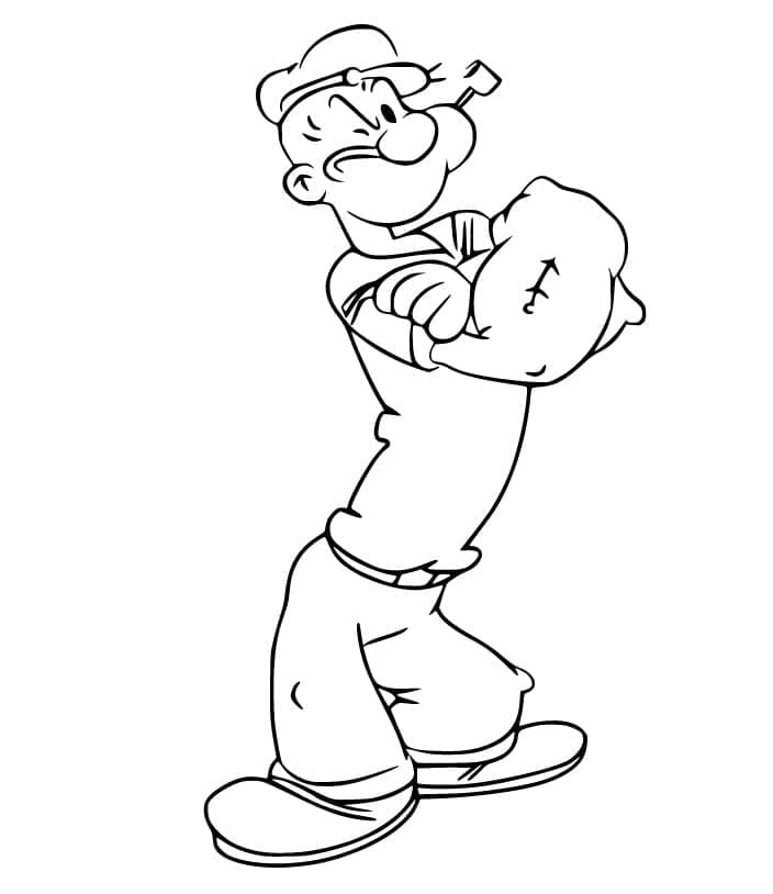 Tô màu Thủy Thủ Popeye Hoạt Hình