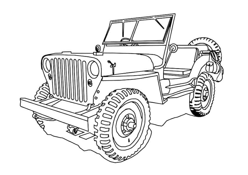 Tô màu Chiếc Xe Jeep