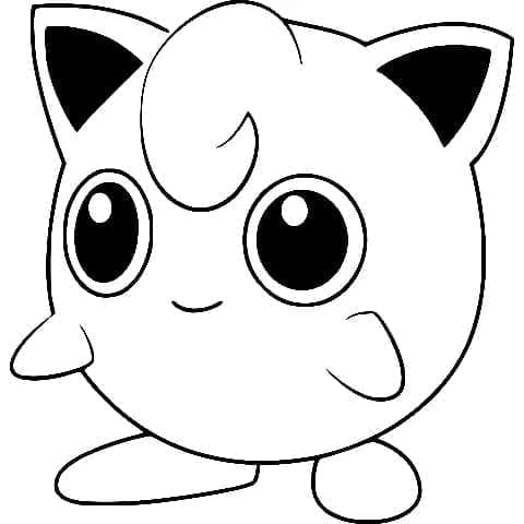 Tô màu Jigglypuff Mỉm Cười