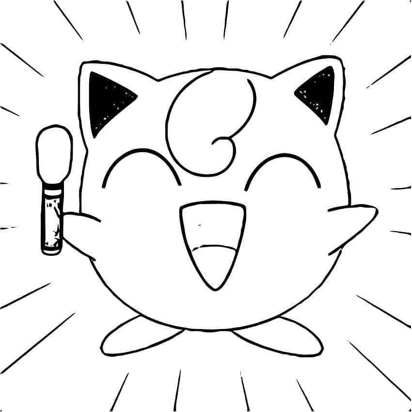 Tô màu Jigglypuff trong Pokemon