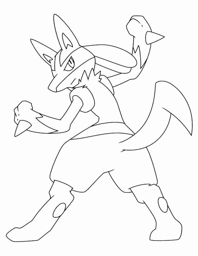 Tô màu Lucario Ngầu và Đẹp