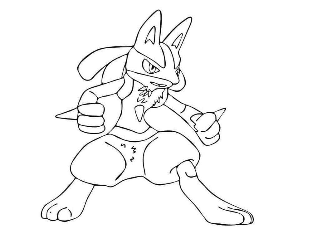 Tô màu Lucario Ngầu