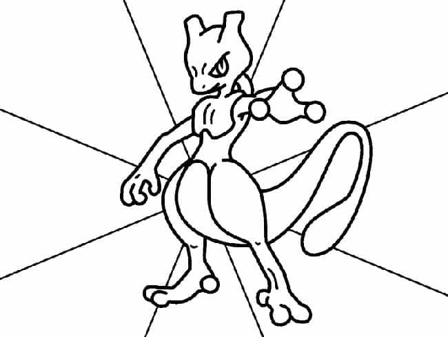 Tô màu Mewtwo Pokemon