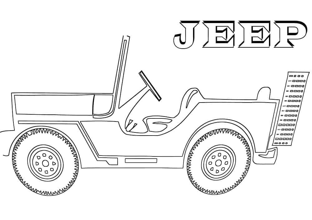 Tô màu Xe Jeep Đẹp và Ngầu