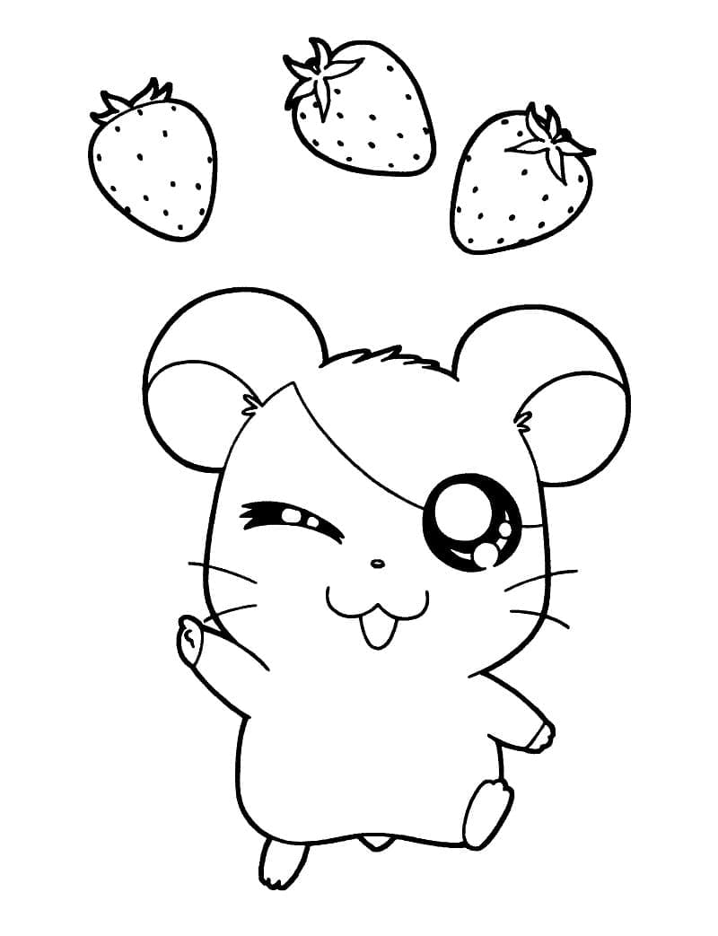 Tô màu Hamtaro Cute