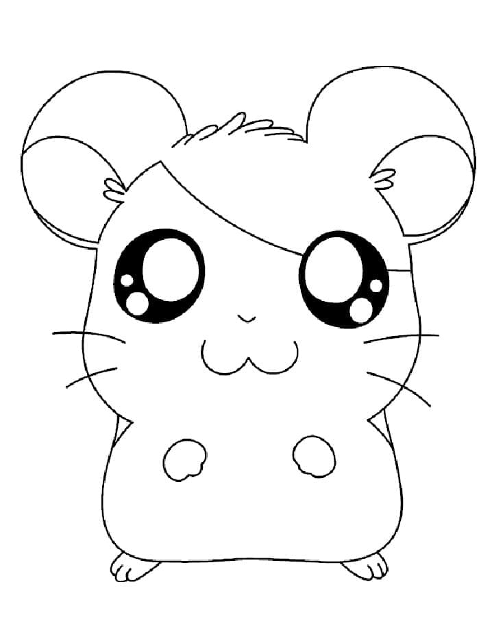 Tô màu Hamtaro Mỉm Cười