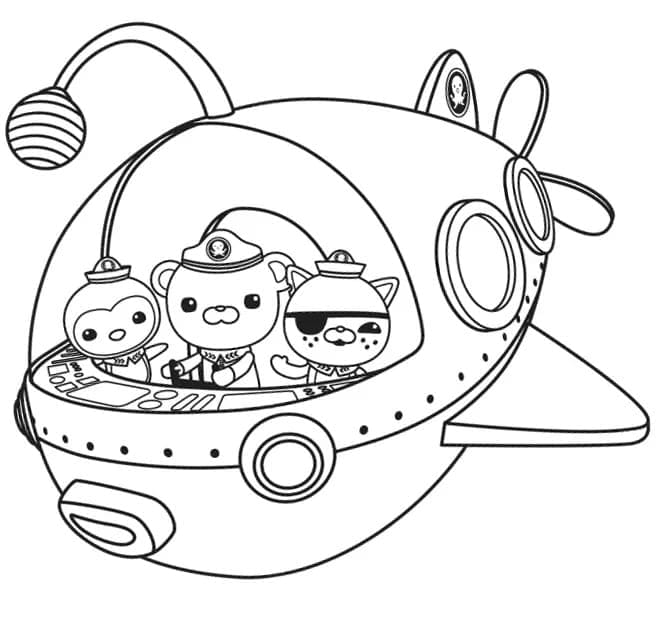 Tô màu Octonauts Đáng Yêu