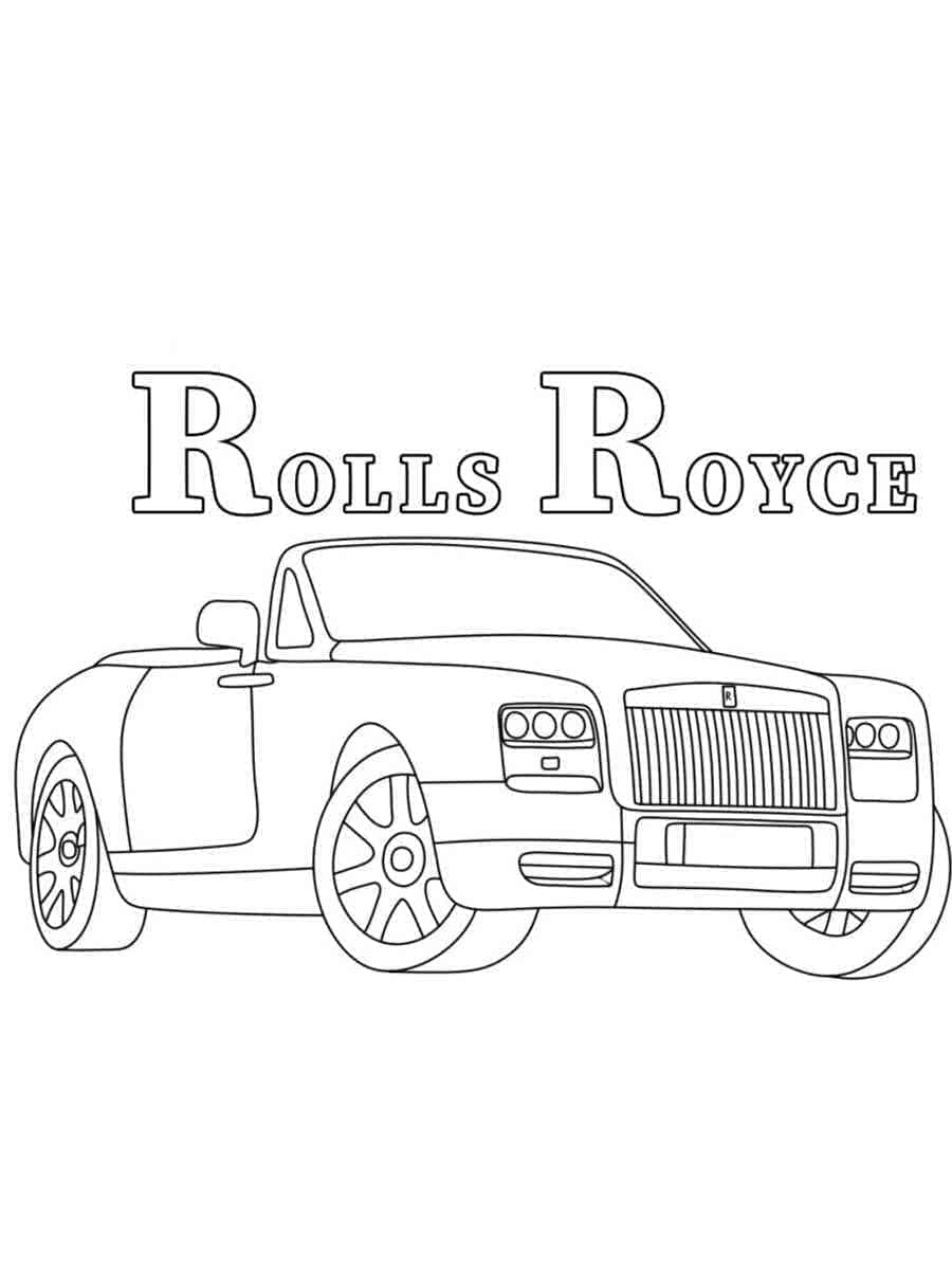 Tô màu Xe Rolls Royce Đẹp