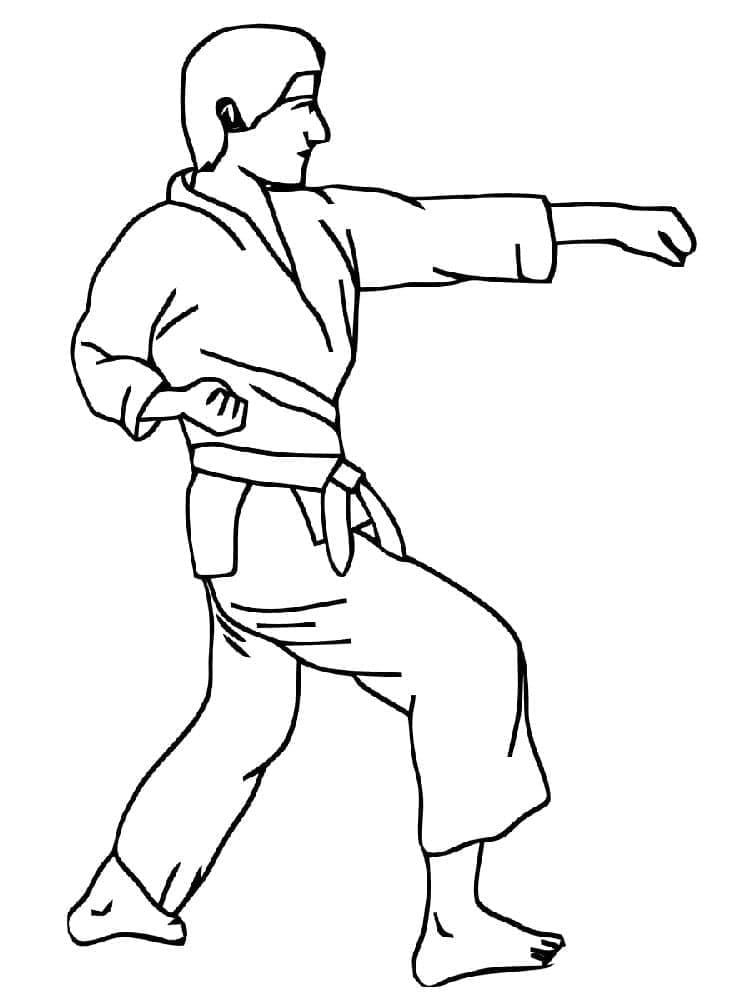 Tô màu Tập Võ Karate
