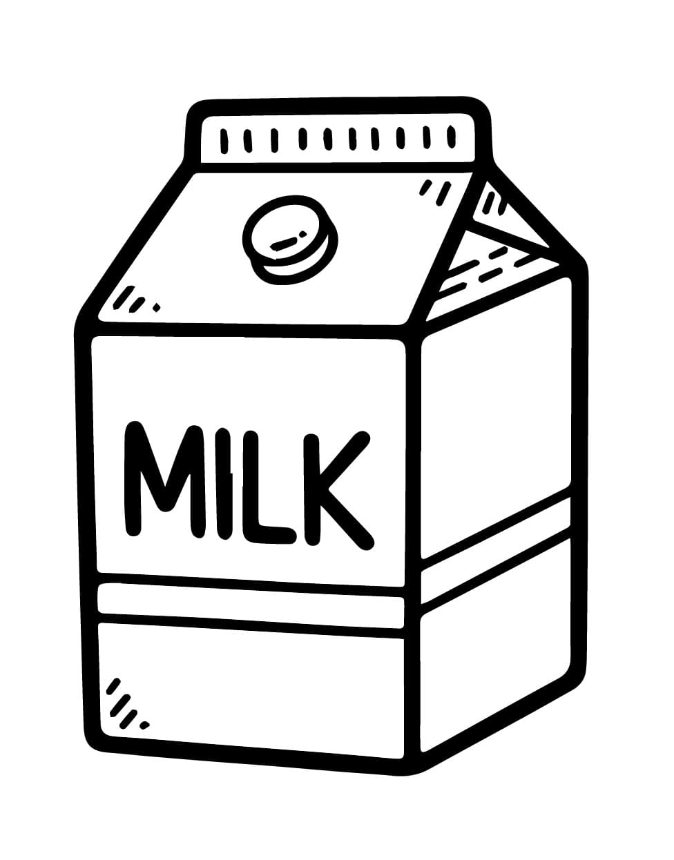 Tô màu Một Hộp Sữa