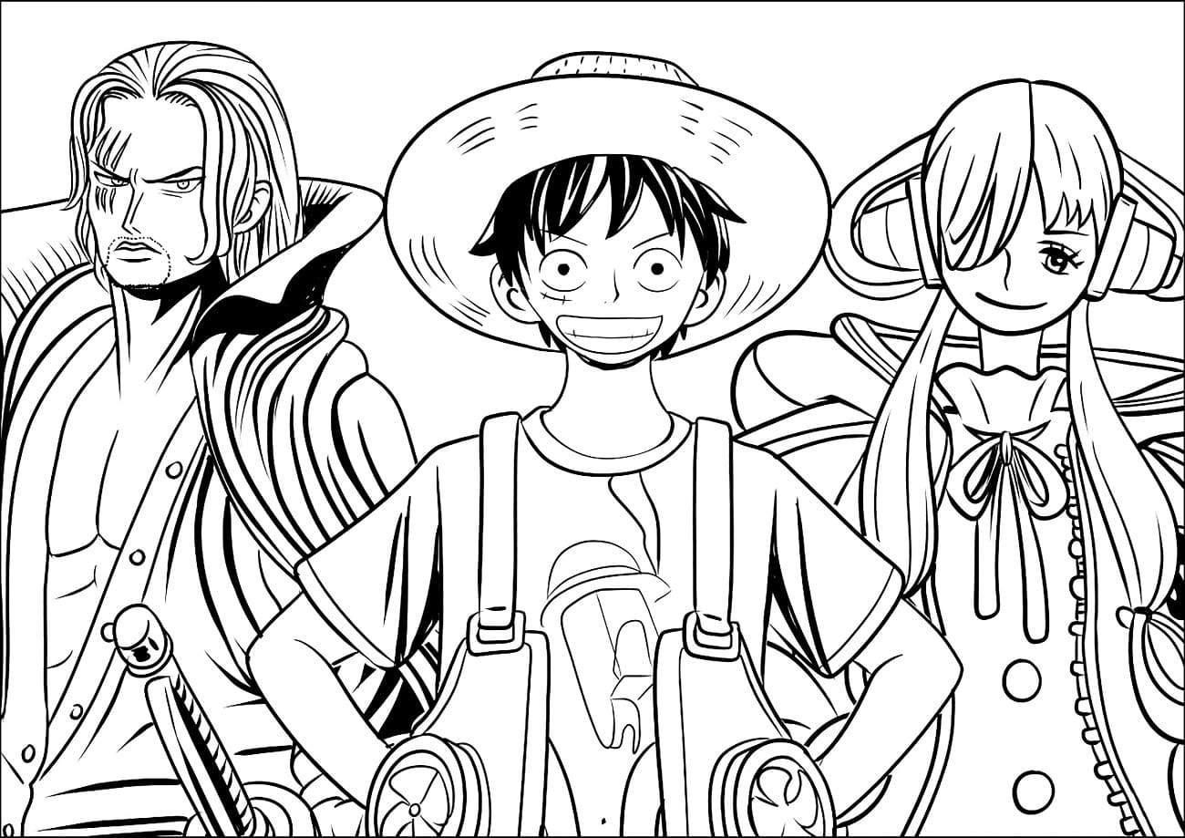 Tô màu 3 Nhân Vật Trong One Piece