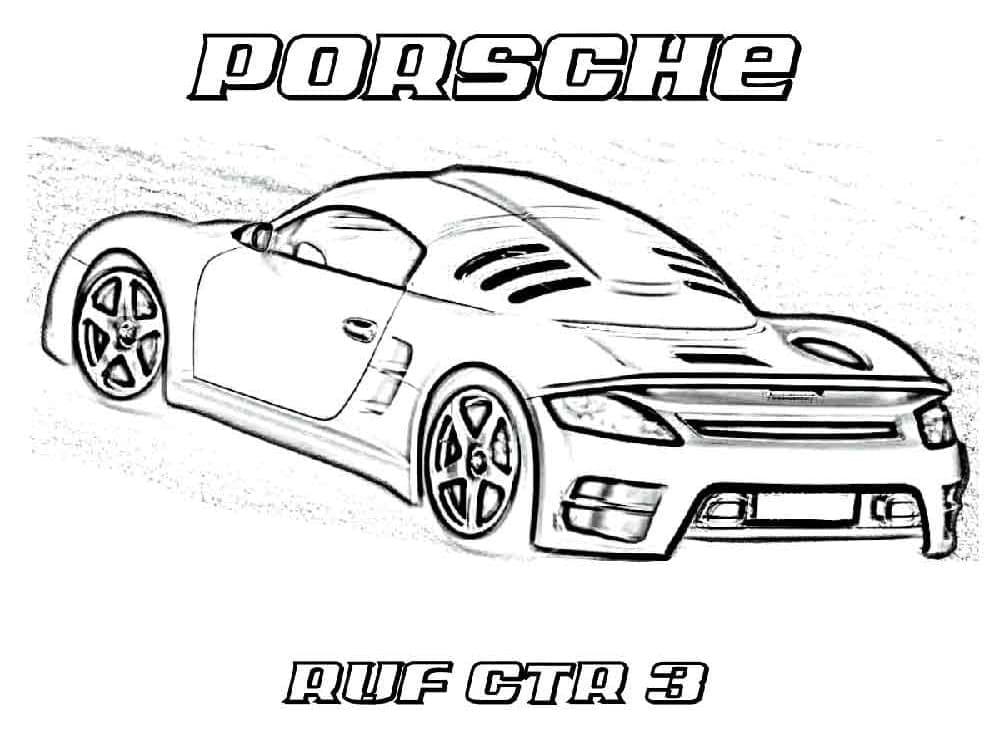 Tô màu Xe Hơi Porsche Đẹp