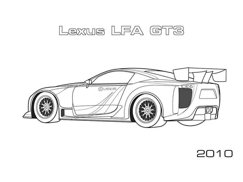 Tô màu Xe Lexus LFA GT3