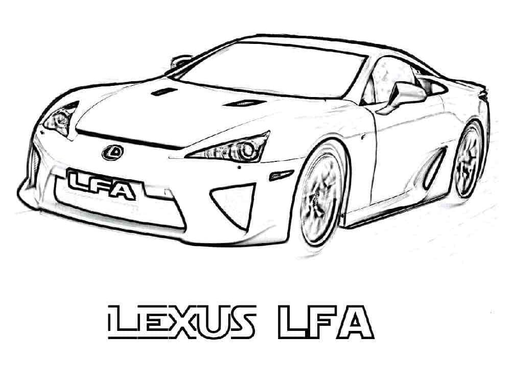 Tô màu Xe Lexus LFA