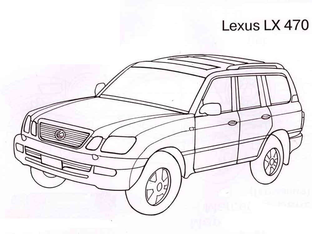 Tô màu Xe Lexus LX 470