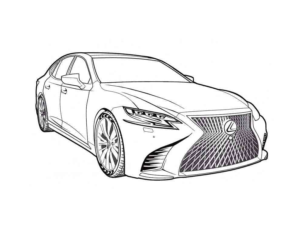 Tô màu Xe Lexus Ngầu