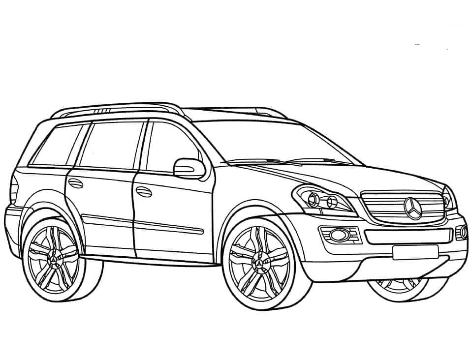 Tô màu Xe Mercedes GL