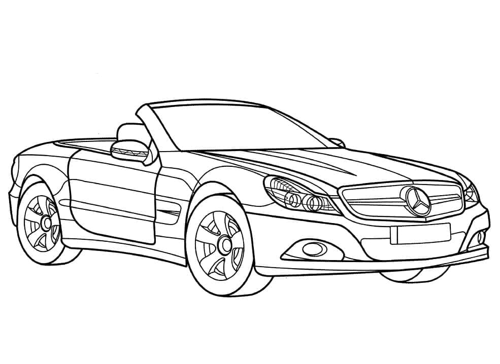 Tô màu Xe Mercedes SL