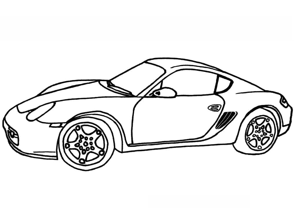 Tô màu Xe Porsche Cayman