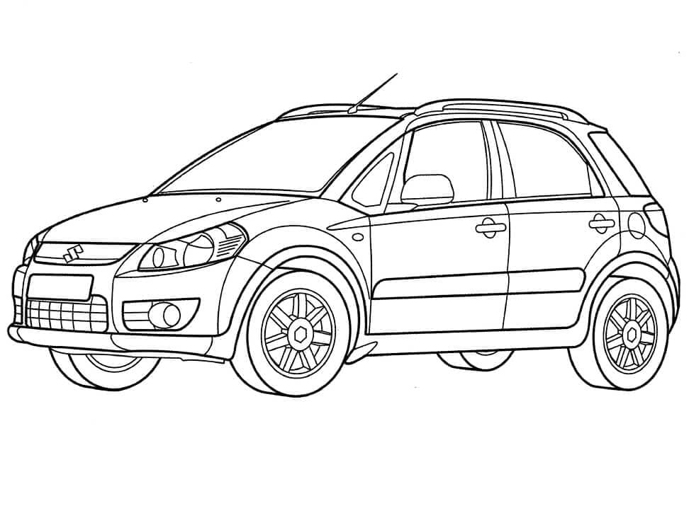 Tô màu Xe Suzuki SX 4