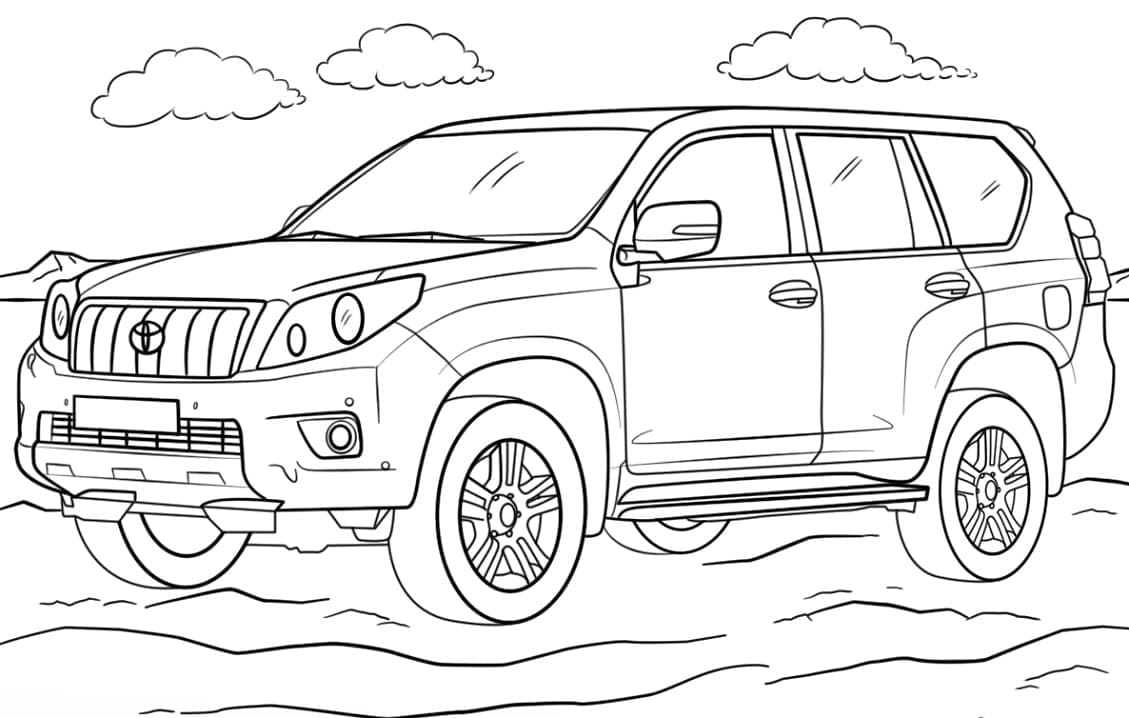 Tô màu Xe Toyota Land Cruiser