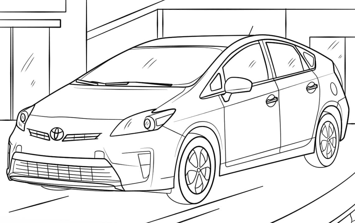 Tô màu Xe Toyota Prius